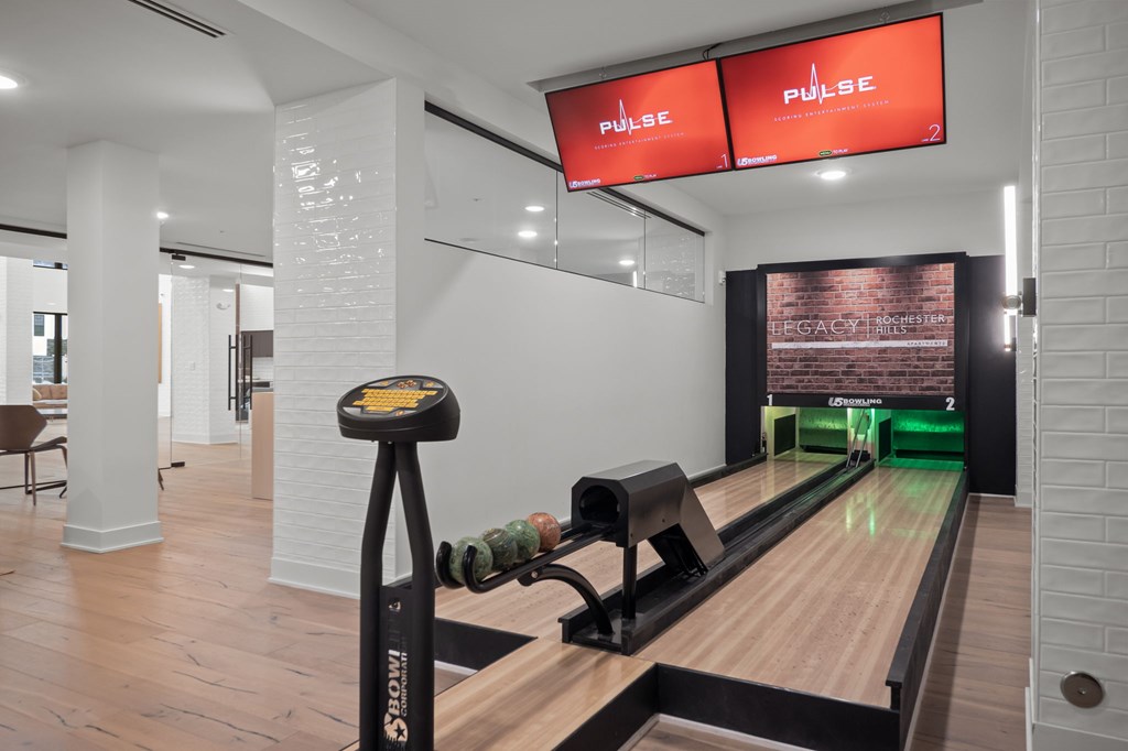 Game room with billiards