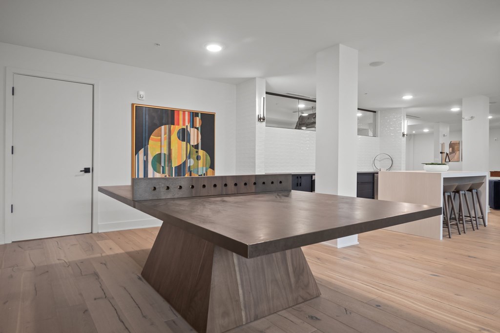 Game room with billiards