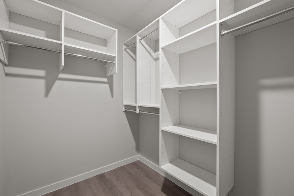 California-style walk-in closets in main bedrooms