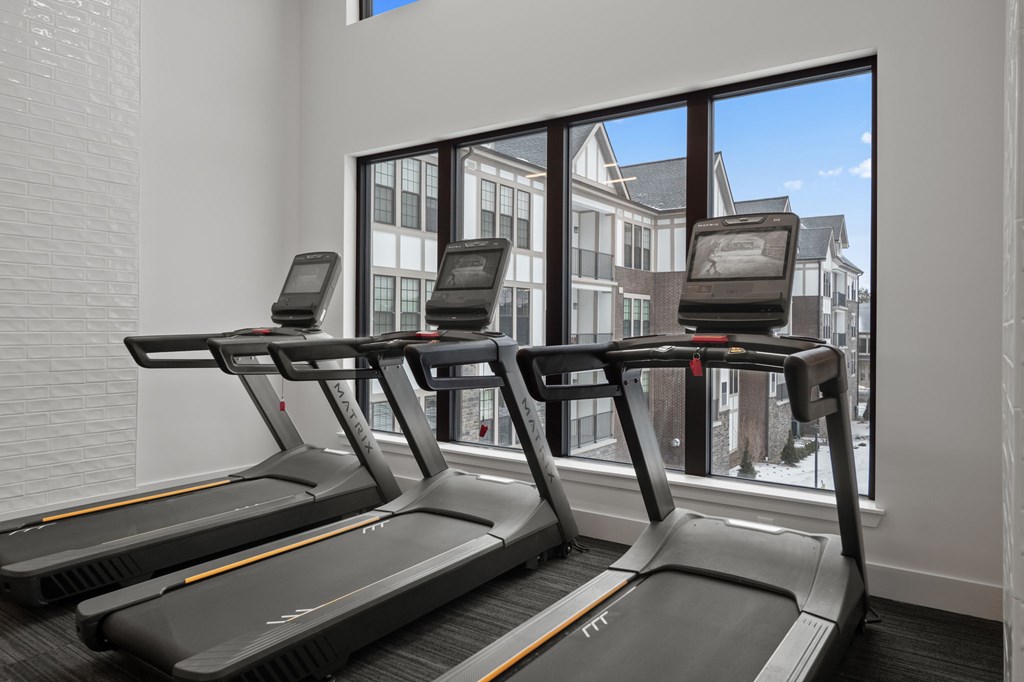 Professional caliber fitness studio with Matrix® equipment, free weights and virtual training