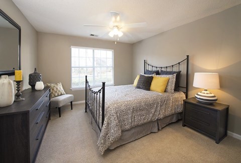 Main bedrooms accommodate king size furniture