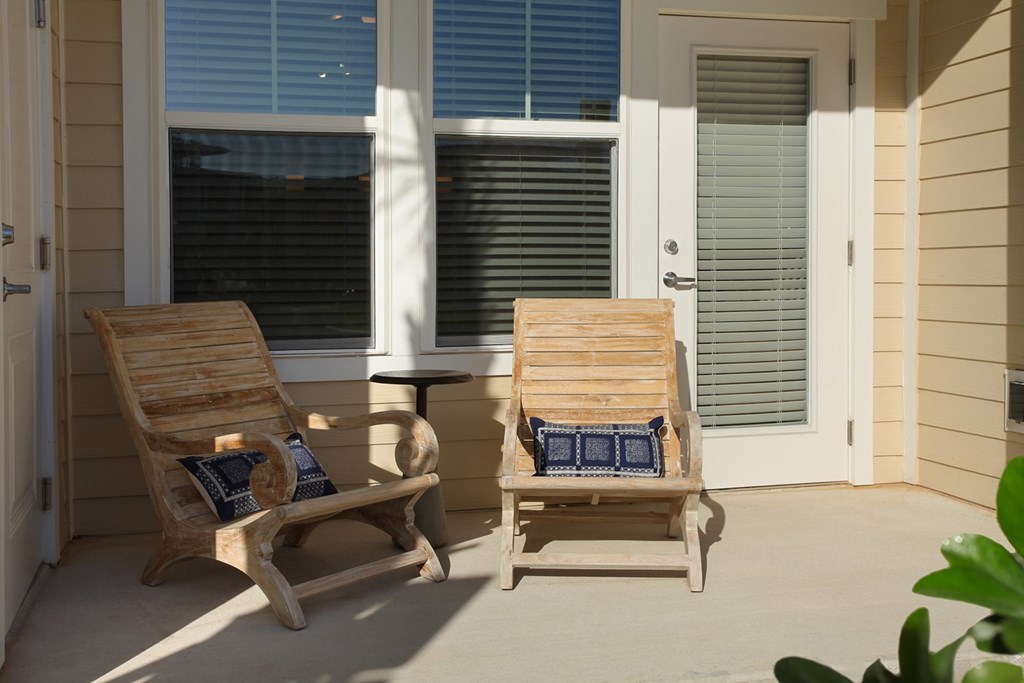 Patios and balconies with storage