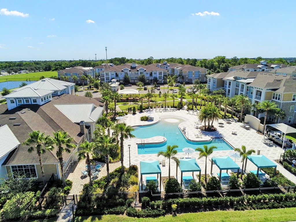 Extensive clubhouse, pool and outdoor lounge
