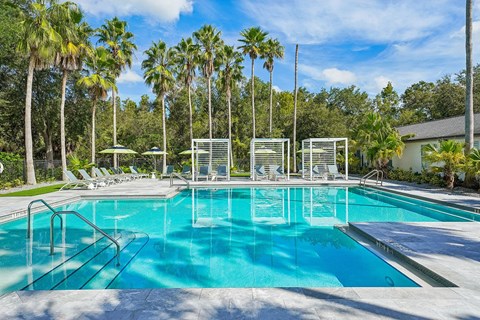 Pool with sundeck