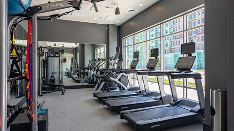 Cardio Machines at Railside at Wadsworth Station, Lakewood, CO, 80214
