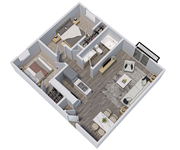 2 Bedroom A: Classic