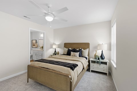 Large Bedroom at The Villas at Quarry Ridge Apartments, Ohio, 44001