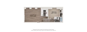 A10 Floor Plan at Shorehaus Lofts Apartments, Cleveland, Ohio