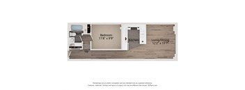A3 Floor Plan at Shorehaus Lofts Apartments, Cleveland, OH, 44113
