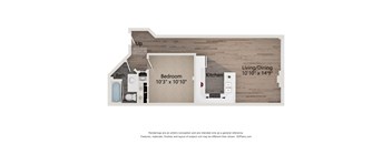 A5 Floor Plan at Shorehaus Lofts Apartments, Cleveland, 44113