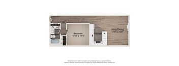 A7 Floor Plan at Shorehaus Lofts Apartments, Cleveland