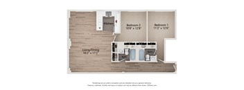 B1 Floor Plan at Shorehaus Lofts Apartments, Cleveland, OH, 44113