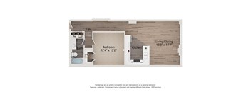 A2 Floor Plan at Shorehaus Lofts Apartments, Cleveland