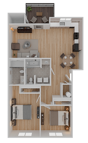 2 bed 2 bath A at Stoneplace Apartment Homes, Molalla, Oregon