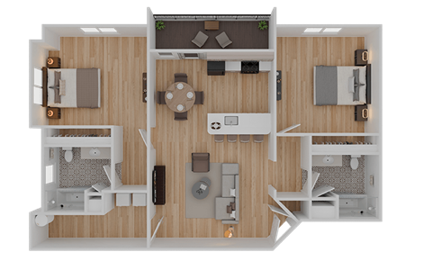 2 BED 2 BATH B at Riverplace Apartment Homes, Independence, 97351