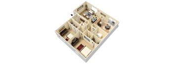 2 Bedrooms, 1 Bathroom