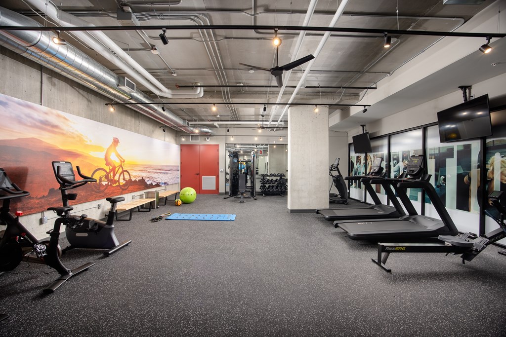 Well-equipped fitness facility at Damask, Ontario, N8S 0B7