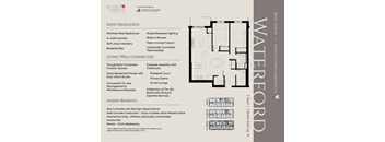 A page from a brochure for a property called Waterford, which is 2 bedrooms and 1994 square feet.