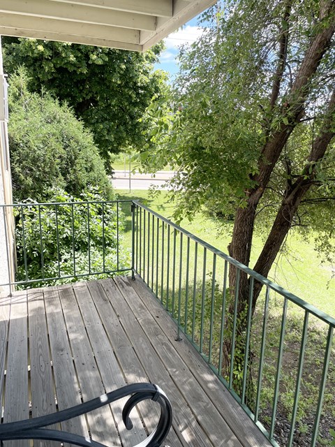 Peaceful view from private balcony.