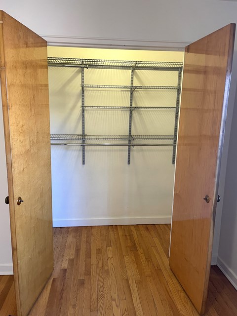 Ample closet space.
