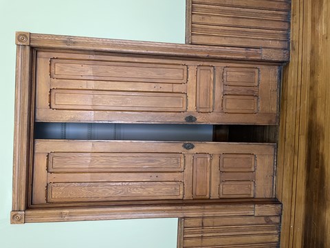 Vintage antique pocket doors.