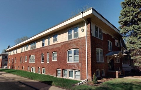 1920's classic red brick exterior.