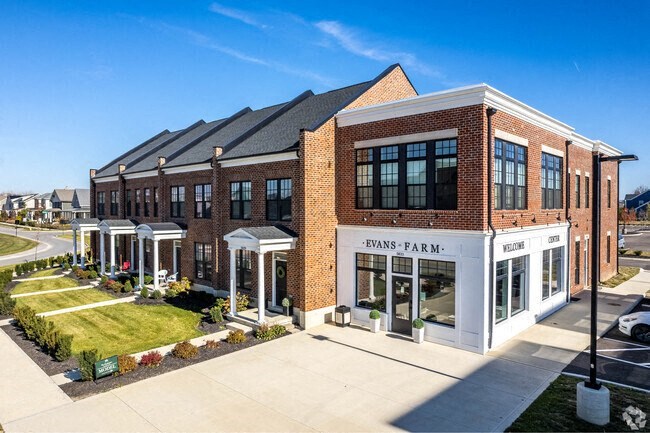 A brick building with the name "Levans Farm" on the front.