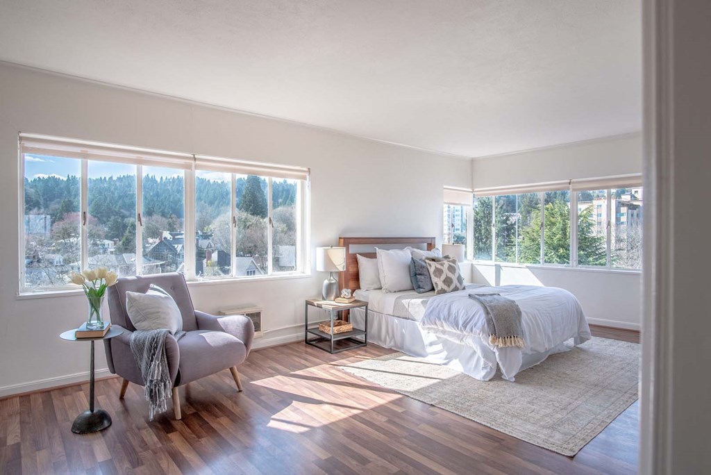 Bedroom at Portland Towers