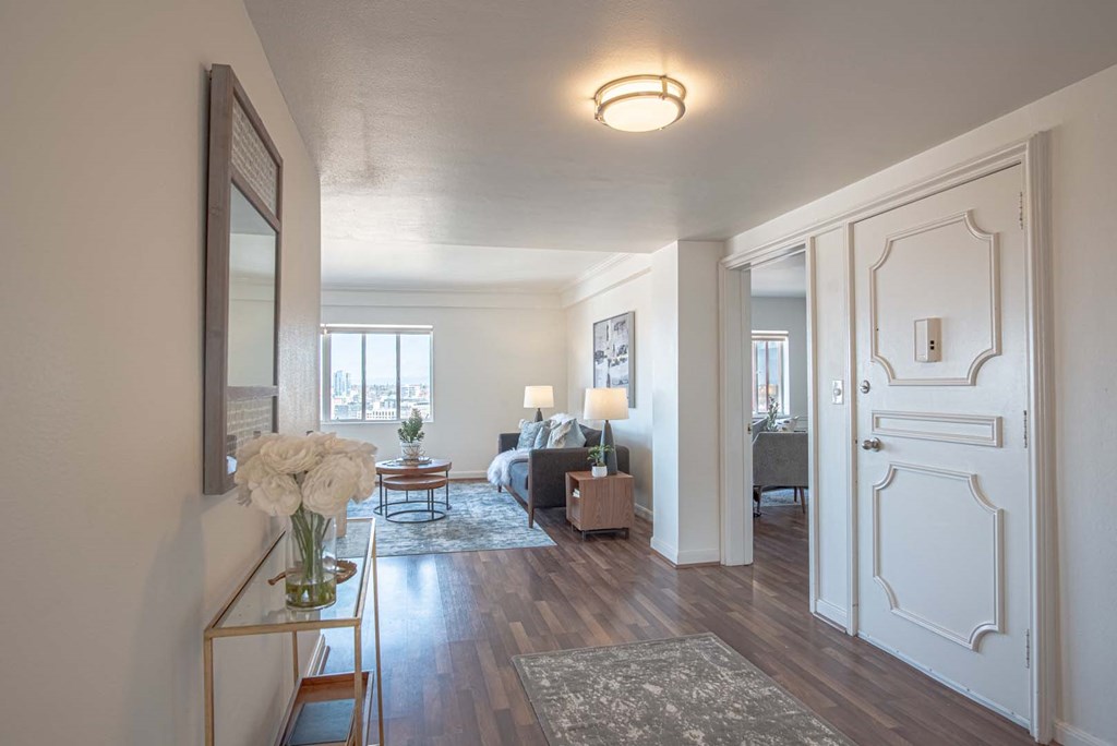 Sample Living Room at Portland Towers