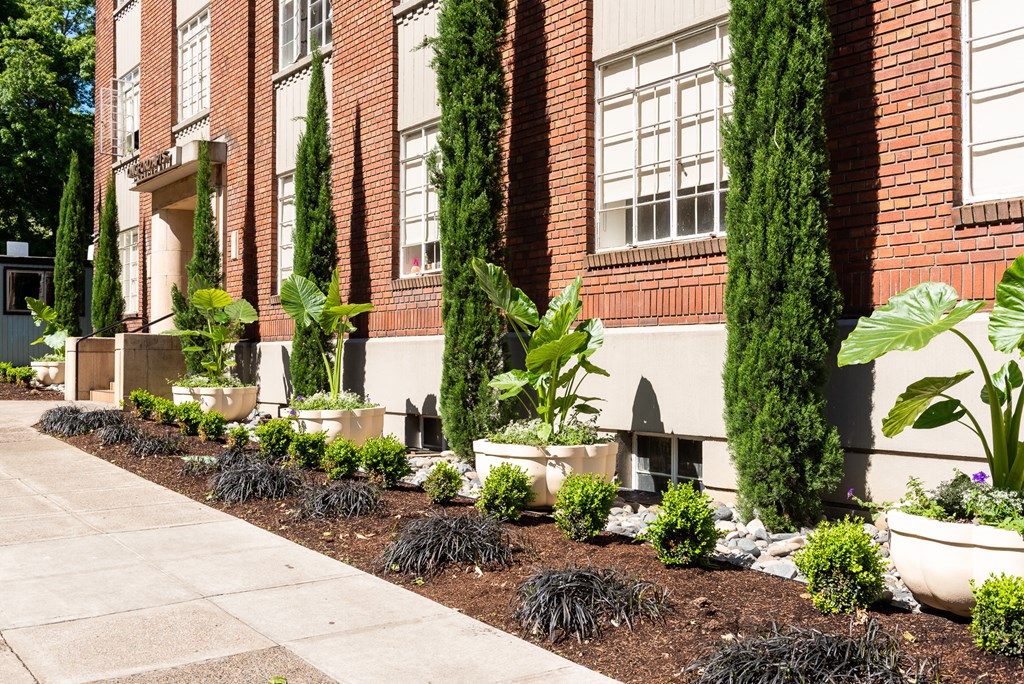 Ongford Apartments artful landscaping