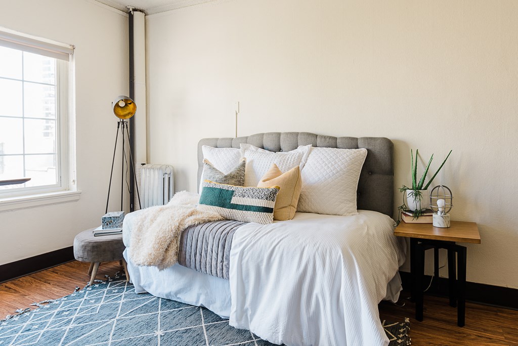 abundant natural light in sample Regency studio apartment