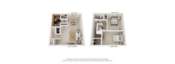 2 bed 1.5 bath at The Landing Townhomes Apartments, Hanahan, SC, 29410