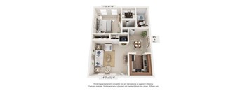 1 bed 1 bath at Woodlocke Apartments, South Carolina, 27461