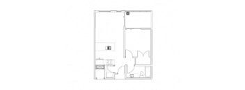 1 Bedroom, 1 Bathroom