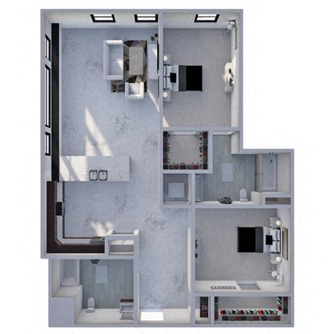 2 Bed 2 Bath