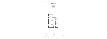 A floor plan for Unit 12, a one bedroom unit, is displayed.