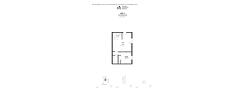 A black and white architectural floor plan for Unit 5, One Bedroom, Class A, 365 sq ft.