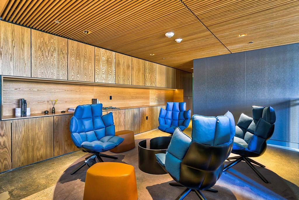 Lounge Area at Eleven Fifty Clay Street, Oakland, CA  