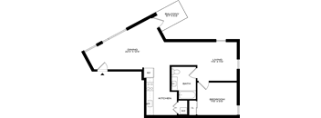 1Bedroom C Floor Plan at 1915 Park , California