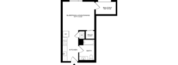 Studio C Floor Plan at 1915 Park , California
