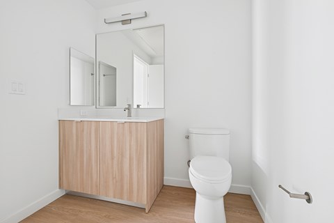 White Bathroom at 1915 Park, Los Angeles, 90026