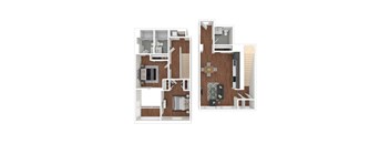 2-F Floor Plan at Eleven Fifty Clay Street, California, 94607