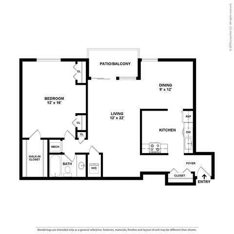 A black and white drawing of a house layout.