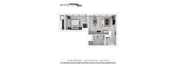 A2 Floorplan at Lofts at Centennial Yards, Georgia, 30303