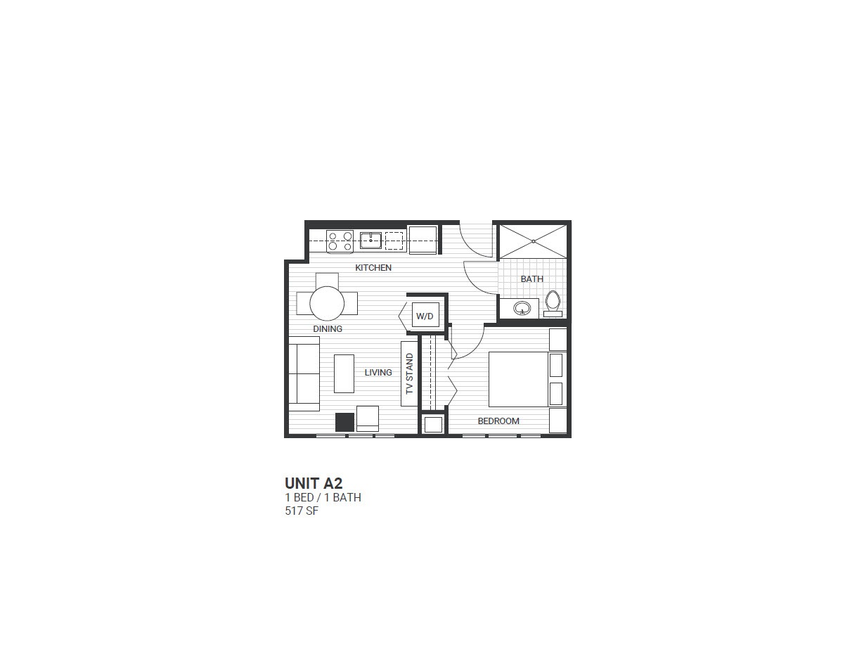 A2 Floorplan at Velaris Living Apartments, Denver, Colorado