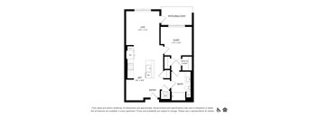 1 Bed 1 Bath floorplan at Bayview Apartments, Emeryville, CA