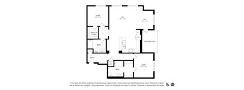 B3 floorplan at Bayview Apartments, Emeryville, 94608