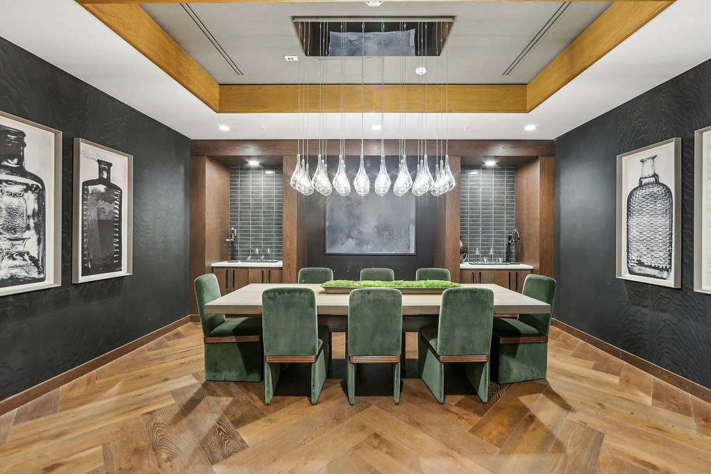 Gorgeous dining room at Bayview Apartments, Emeryville, CA