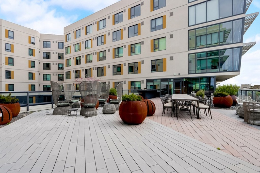 Rooftop Patio at Channel House, Oakland, 94607