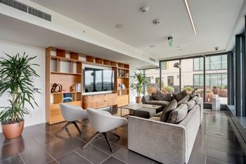 Lounge With TV at Channel House, Oakland, 94607